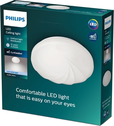 Philips Shore plafonnière - koelwit licht - wit - groot
