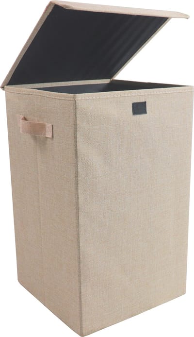 Wasmand Stoffen wasbox Waskist Wasbox Stoffen box Deksel Dreso M