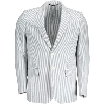 Gestreepte Katoenen Blazer