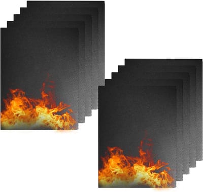 Famanu – BBQ grillmat voor gasgrill - anti-aanbaklaag - grillmatten - teflon bakmat - herbruikbare bakmat - grillplaat voor gasgrill en houtskool - elektronische grill - oven - hittebestendig