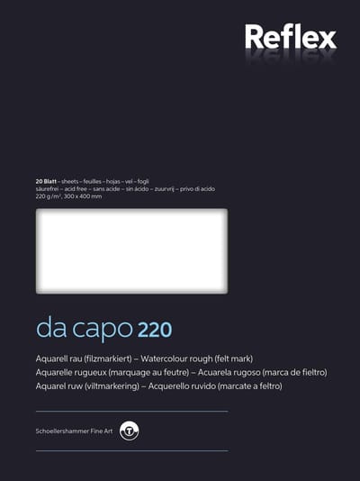 Aquarelblok dacapo vf5004236 24x32cm 220gr 20v | Stuk a 20 vel