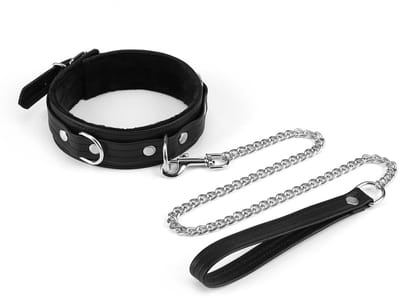 Liebe Seele - Black Bond - Eco-vriendelijke Collar Met Leiband - Nikkelvrije Hardware - Zwart
