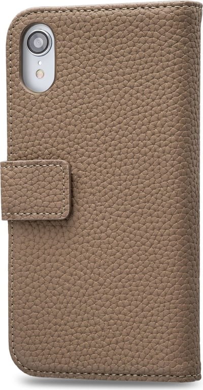 Mobilize Telefoonhoesje geschikt voor Apple iPhone XR Hoesje | Mobilize Elite Gelly Bookcase Portemonnee | Pasjeshouder voor 3 Pasjes | Telefoonhoesje voor Pinpas / OV Kaart / Rijbewijs - Taupe