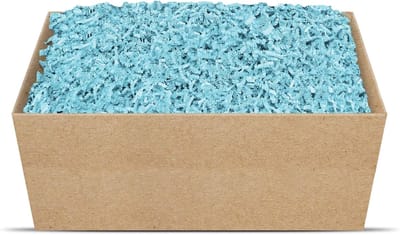 Opvulmateriaal Papier - Cadeauverpakking Vulling - Feestelijke Geschenkdecoratie - Milieuvriendelijk Biologisch Afbreekbaar - 2 kg - Hemelsblauw