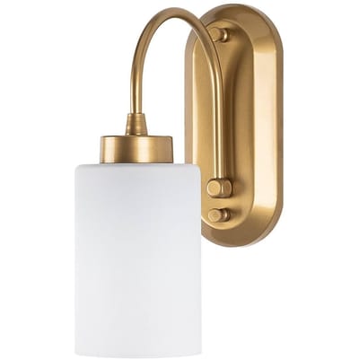 Asir - Wandlamp - Goud - Metalen behuizing met glazen kap