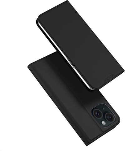 Dux Ducis - Geschikt voor iPhone 15+ / 15 Plus - Slim bookcase hoesje - Zwart