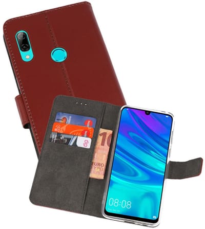 Booktype Telefoonhoesjes - Bookcase Hoesje - Wallet Case - Geschikt voor Huawei P Smart 2019 - Bruin