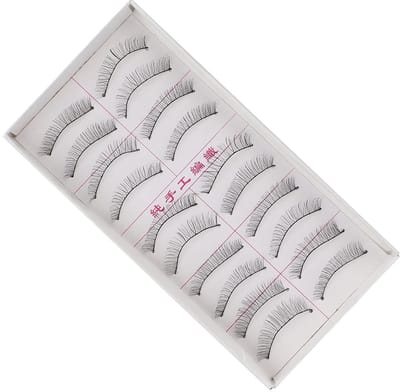 Dailygoods- Wimpers 3D Handgemaakt - Valse Wimpers - Natuurlijke Look - 10 Paar - Zachte Katoenen Draadsteel - Duurzaam en Comfortabel - Nepwimpers