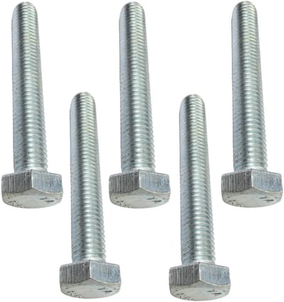 - C47328 - 5-delige set bouten M8x55 - zeskantkop - Ø 8 x 55 mm - DIN 933 - klasse 8.8 - verzinkt staal - doe-het-zelvers - montagegereedschap / bouwmarkt