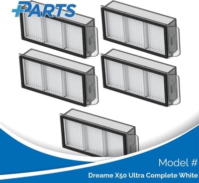 Dreame X50 Ultra Complete White Filters (5 Stuks, Plus.Parts® alternatief voor RHF21)