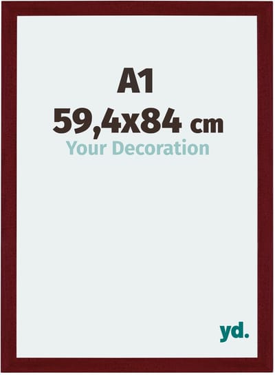 Your Decoration - Puzzellijst 59,4x84 cm - Wijnrood Geveegd - Puzzellijst 1500-2000 stukjes - MDF Fotolijst - Mura