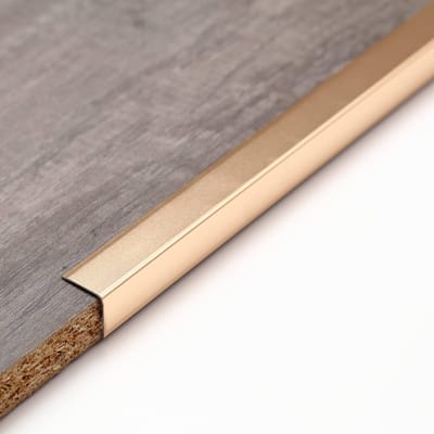 Dailygoody - Hoekbeschermers - Aluminium Peel-and-Stick - 0,9 m x 2 cm - Mat Goud - Bescherming voor muren - Geschikt voor kasten