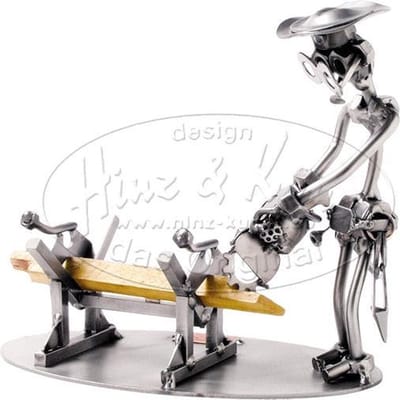 Hinz & Kunst smeedwerkfiguur beroep "Timmerman"