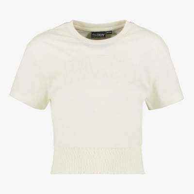 TwoDay cropped meisjes top wit - Maat 134/140