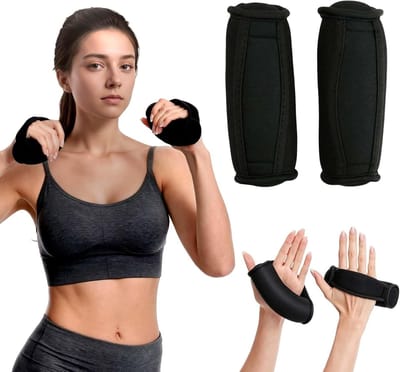 Set van 2 zachte dumbbells van 0,5 kg met antislip handgrepen voor joggen, pilates en aerobics