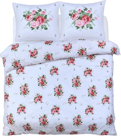 Husch Dekbedovertrek Victoria - 200x200/220 - Rozen Bouquet