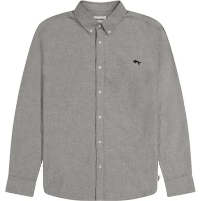 Wrangler Oxford Overhemd Met Lange Mouwen Grijs L Man