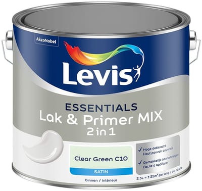 Levis - Essentials Lak & Primer Mix - Clear Green C10 - Mengverf - 2,5 L