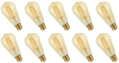 Spectrum LED Lamp E27 2W 230V - 240 Lumen - 2400K Warm wit - Gezellig licht - Energiezuinig - 10 stuks