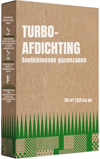 DnA® Graszaad - Graszaad Herstel - Graszaad Schaduw - Graszaad Speelgazon - Bruin - 28cm x 19cm x 6cm