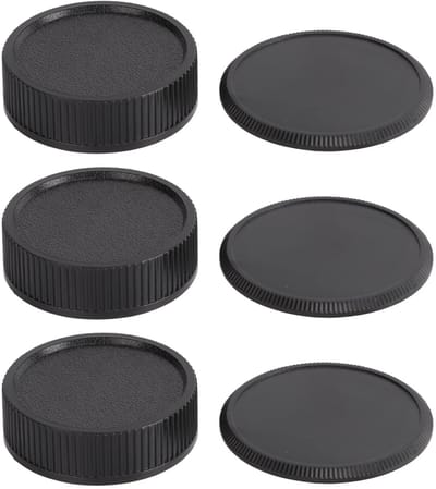Dailygoods- Lensdop M39 - Set van 3 - Stofdicht - Krasbestendig - Kunststof - Draagbaar en lichtgewicht - Lensbescherming