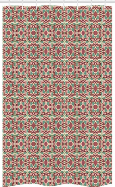 ABAKUHAUS Douchegordijn etnisch – 120x180 cm – Polyester, waterafstotend