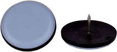 16x Ronde Vloerbeschermers met Nagel voor Meubels - 19mm Diameter PTFE Glijders