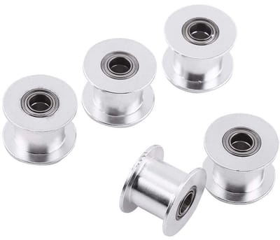 Dailygoody - Timing Belt Tensioner - 5 Stuks - 20 Tanden - Aluminium 10mm Breed - Voor 3D Printers - Tanden - Geschikt voor 3D printers - Formaat 10mm