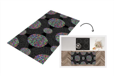 Keukenloper - Loper keuken - Regenboog - Design - Cirkel - Patronen - 120x60 cm - Keukenloper vinyl