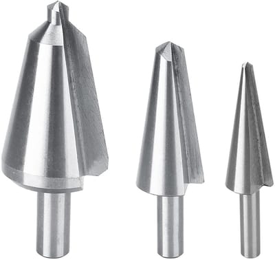 HSS Schirmbohrer Set van 16-30.5 mm, 5-20 mm en 3-14 mm voor Precisieboren en Fasenbewerking