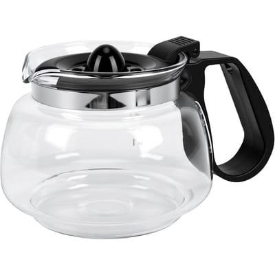 Cafetière Adaptée Pour OST Capacité 4 Tasses Résistante à la Chaleur Poignée Noire Verre Antidéflagrant 600ML Carafe à Café Pour la Maison