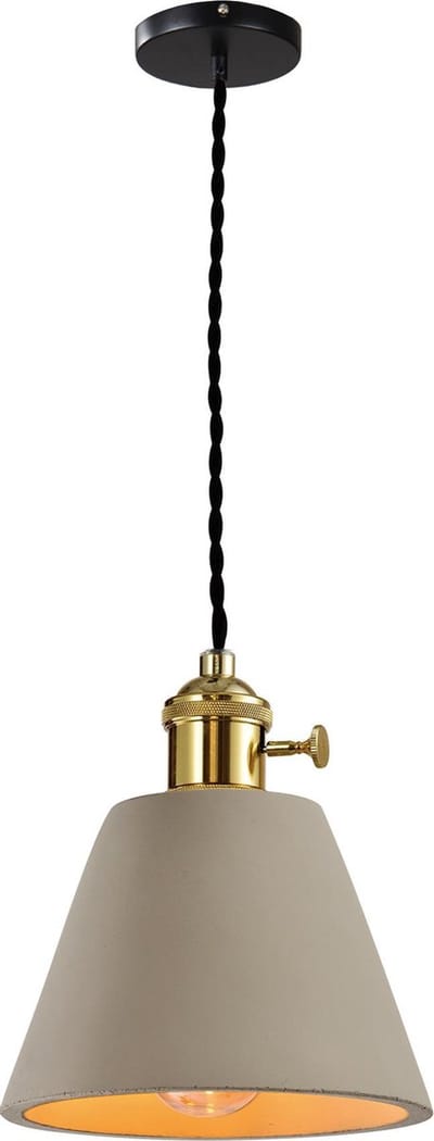 QUVIO Industriële hanglamp - Beton - D 12 cm