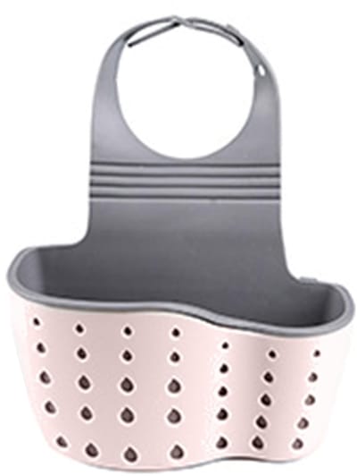 Dailygoods - Draagbare Gootsteen Sponshouder - Organisator voor Keuken en Badkamer - Plankmanden - Afvoerzak en Zeef - Handig Gereedschap - Compact Fo...
