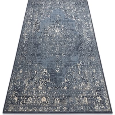 Kleden Rugsx Wollen tapijt NAIN Rosette vintage 7599/50911 blau 240x340 cm