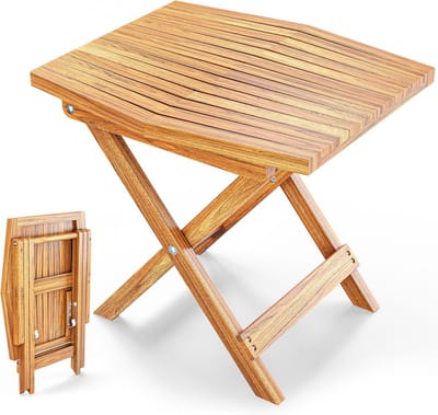 Houten Tafel van Acaciahout voor Binnen en Buiten, Weerbestendig en Volledig Gemonteerd