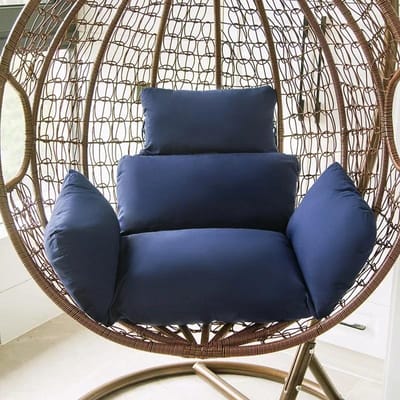 Hoge Kwaliteit Buiten Strandstoelkussen Hangend Ei Mand Schommelkussens Tuin Rotan Mand Moderne Terras Schommelstoel Kussen 54X35cm Vloot