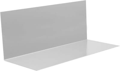 Hoekplaatdak zonder watervouw van aluminium 200 cm