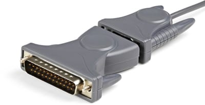 StarTech.com ICUSB232DB25 USB to RS232 DB9/DB25 Serial Adapter Cable - M/M