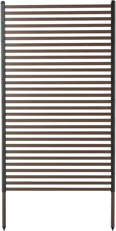 Privacy Scherm - Buitenhek Decoratie - Tuin Afschermen - PE Gecoat Staal - 60x180cm - Donkerbruin