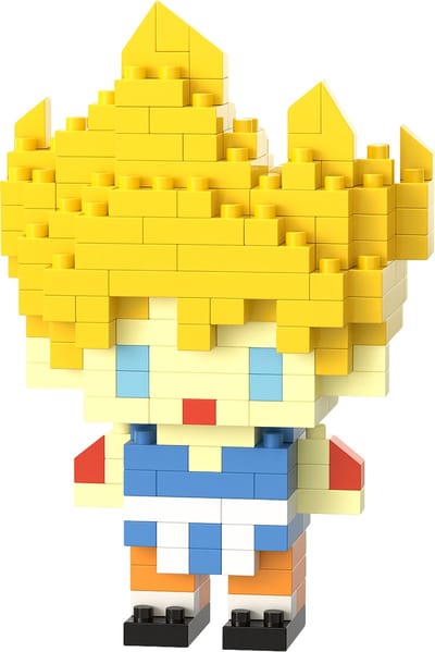 Super Saiyan Goku - Nano Blocks - Bouwset – 179 Stukjes DIY Mini Bouwstenen - Blokken - Speelgoed - BRICKY