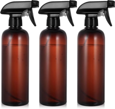 Set van 3 hervulbare sprayflessen van 500ml voor planten, haarverzorging en schoonmaak, lekvrije plastic verstuivers met fijne nevel voor tuinieren en haarstyling