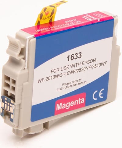 Inkmaster Premium Huismerk cartidge voor Epson T1633 16 XL M Magenta voor Epson Workforce 2010W, 2510WF, 2520NF, 2530WF, 2540WF, 2630WF, 2650WF, 2660WF, 2750DWF, 2760DWF