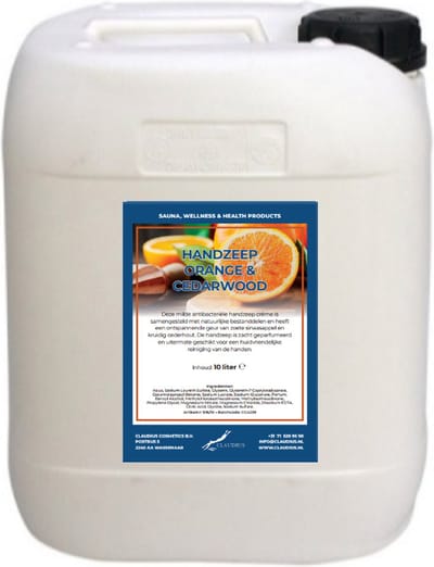 Handzeep Sweet Orange & Cedarwood 10 liter - navulling