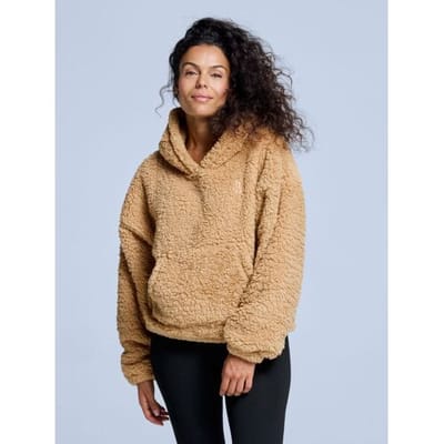 Poederbaas Fluffy Hoodie Dames Four Seasons Warm Sand-S