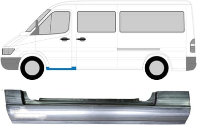 Reparatie dorpel voorste deuren voor Mercedes Sprinter 1995-2006 / Links