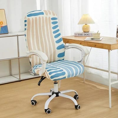 1 pièce Housse de Chaise Élastique Spandex Extensible Housse de Siège de Bureau Anti-saleté Lavable Amovible Housse de Chaise pour Salle de Jeu Informatique L Chair Cover