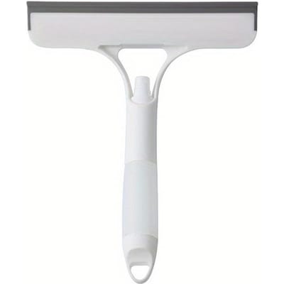 1 x 3-in-1 Ruitenwisser, Glasborstel Huishoudelijk Schoonmaakgereedschap, Multifunctionele Siliconen Wisser voor Ramen, Glas, Douchedeuren 1 wit