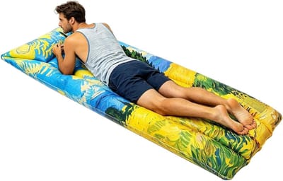 Opblaasbare Hangmat - Watermat Zwemkussen - Ontspannen op Water - Opvouwbaar Draagbaar Ontwerp - 170 x 60 cm - Landschap