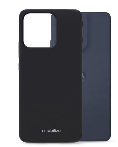 Mobilize Hoesje geschikt voor Motorola Moto G86 Telefoonhoesje Flexibel TPU | Mobilize Rubber Gelly Backcover | Moto G86 Case | Back Cover - Zwart