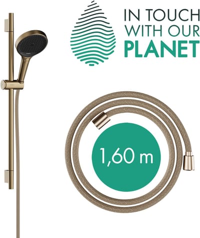 Hans Grohe Hg Shower Set Rainfinity 130 3J Ecosmart Unica S Puro 650Mm Push Slide